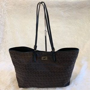Authentic Fendi Zucchino Tote Bag